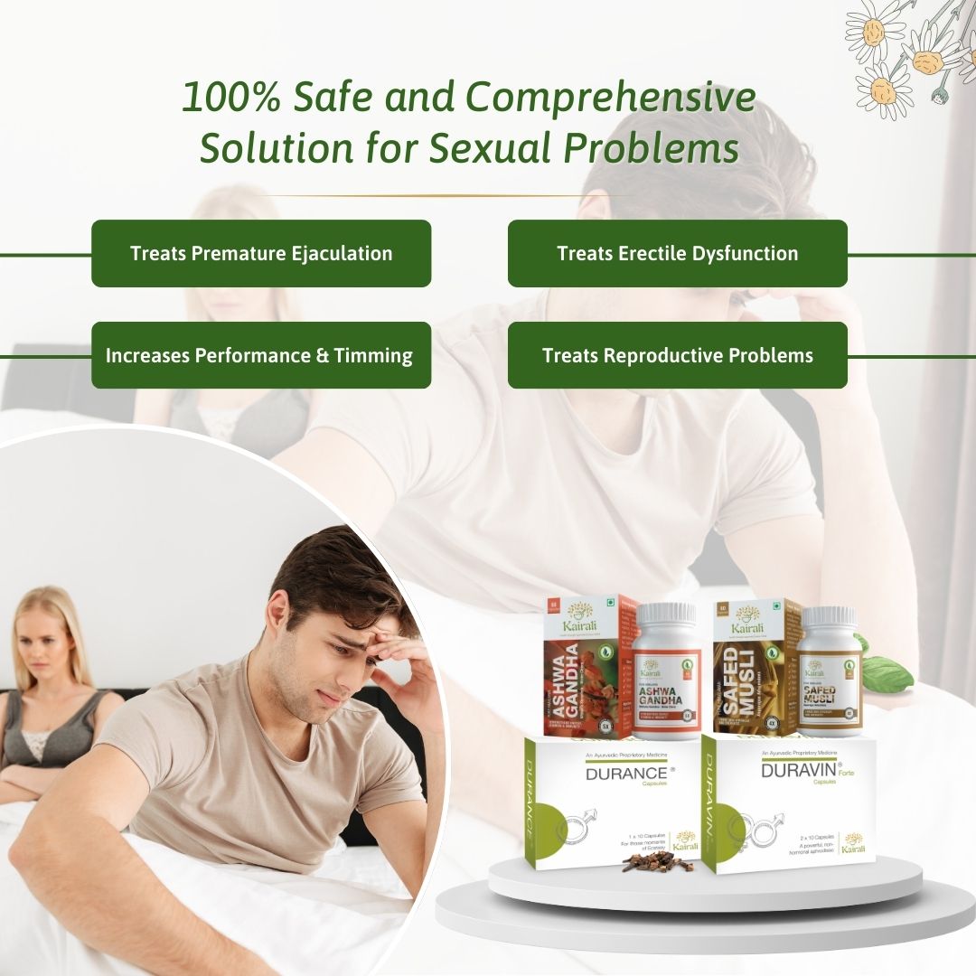 Ayurvedic Treatment for Premature Ejaculation & Erectile Dysfunction - Enhance Stamina & Performance Naturally - Kairali Ayurvedic Products