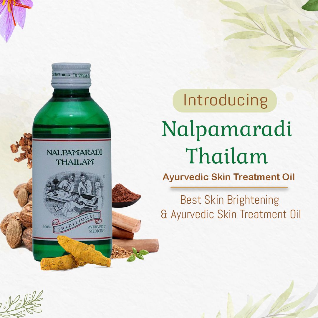 Best Ayurvedic Oil for Skin Brightening & Pigmentation - Reduces Dark Spots, Blemishes & Treats Skin Diseases - Kairali Ayurvedic Products