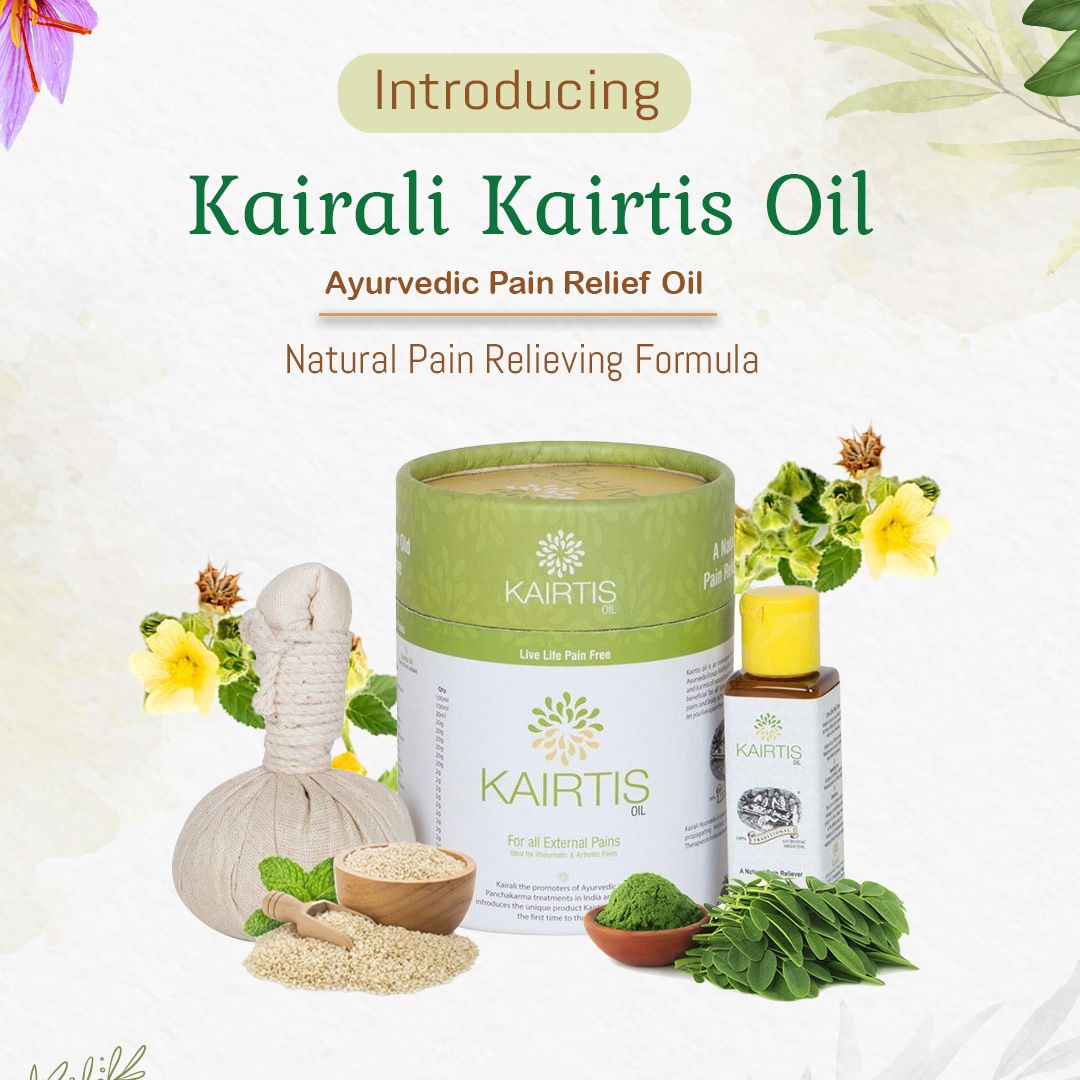Best Ayurvedic Pain Relief Oil - Relieves Joint, Knee, Arthritis & Muscular Aches Naturally - Kairali Ayurvedic Products