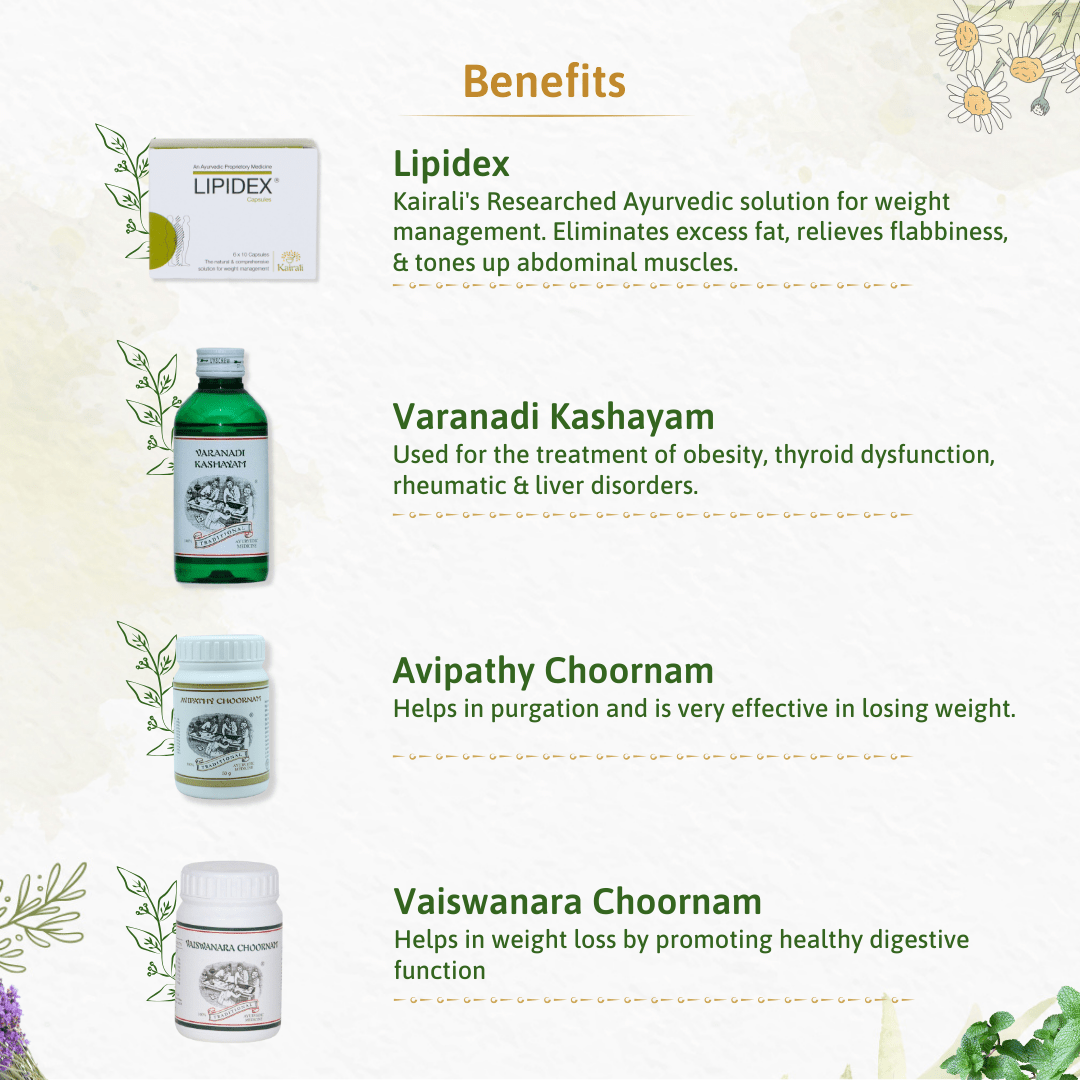 100% Safe & Comprehensive Ayurvedic Solution for Effective Weight Management - Kairali Ayurvedic Products