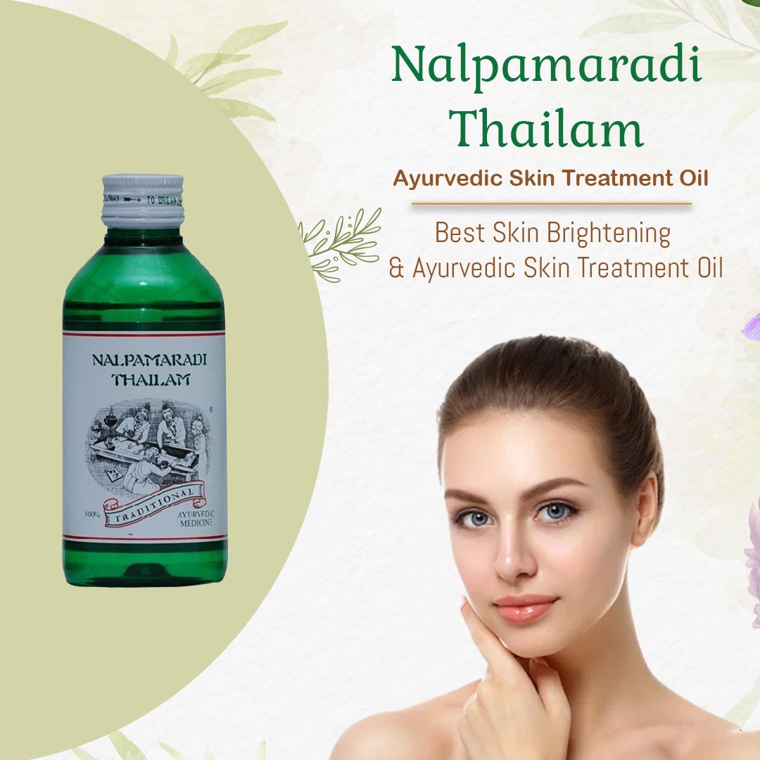 Best Ayurvedic Oil for Skin Brightening & Pigmentation - Reduces Dark Spots, Blemishes & Treats Skin Diseases - Kairali Ayurvedic Products