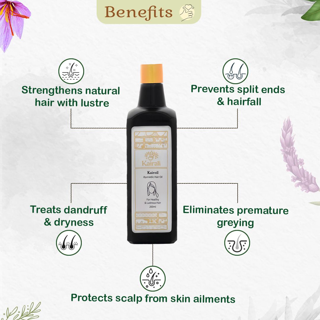 Best Ayurvedic Hair Treatment Oil – Controls Hair Fall & Eliminates Dandruff Naturally - Kairali Ayurvedic Products