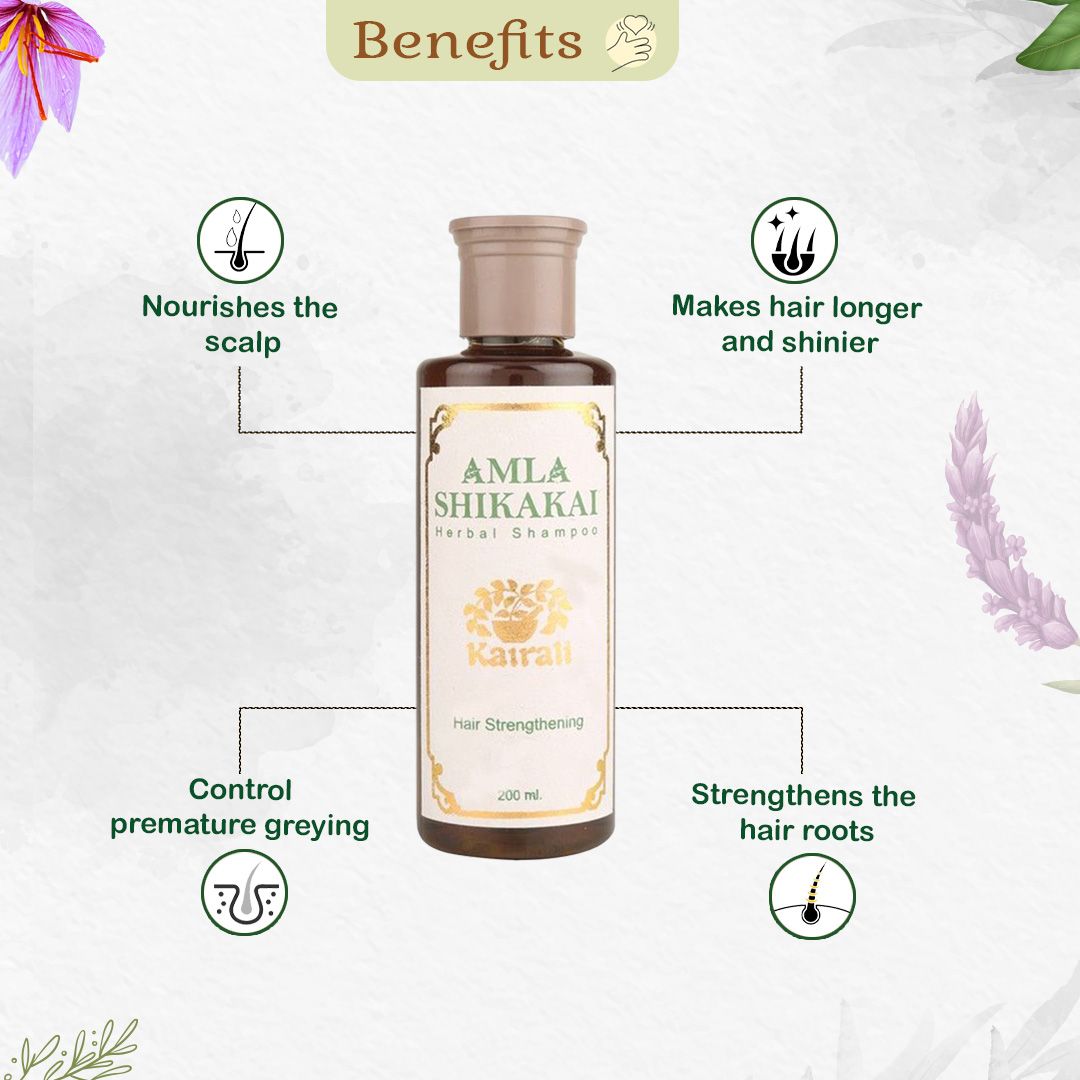 Herbal Hair Strengthening Shampoo - Restore, Nourish & Strengthen Your Hair - Kairali Ayurvedic Products