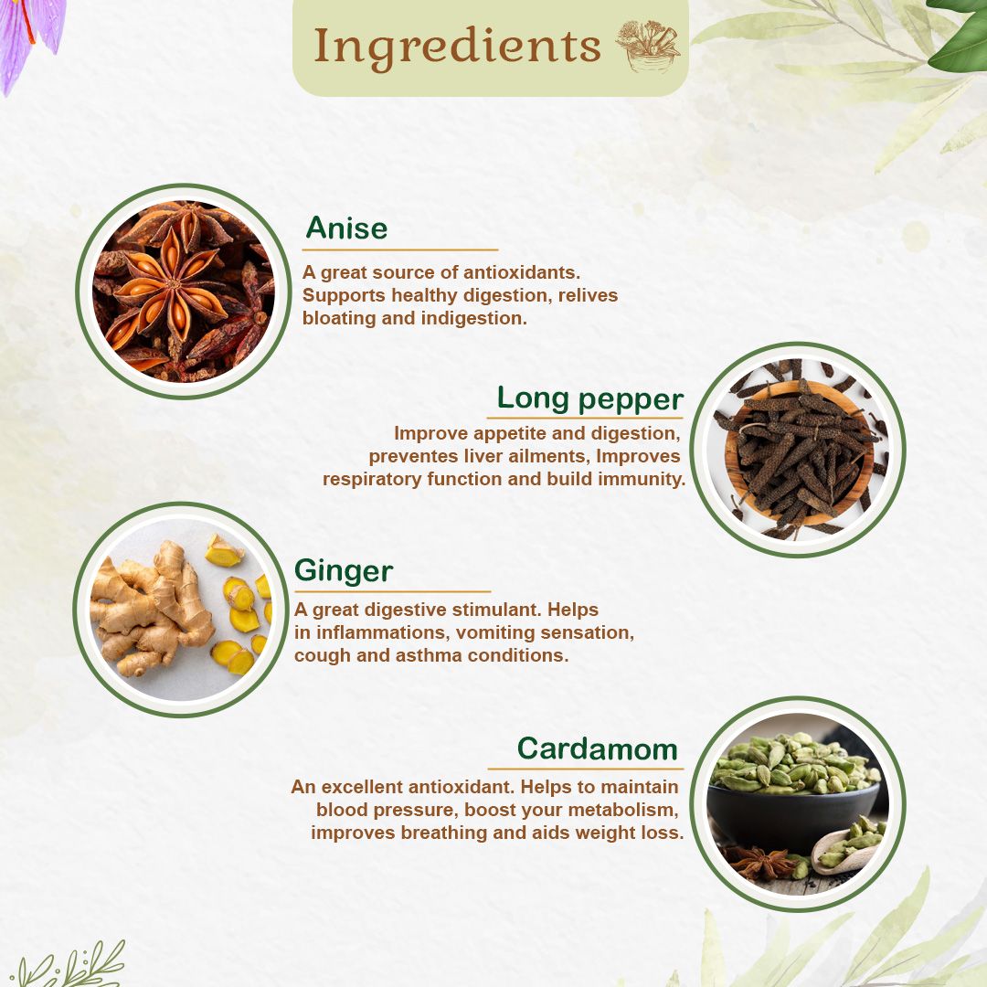 Ayurvedic Herbal Infusion - Herbal Tea for Immunity & Vitality - Kairali Ayurvedic Products