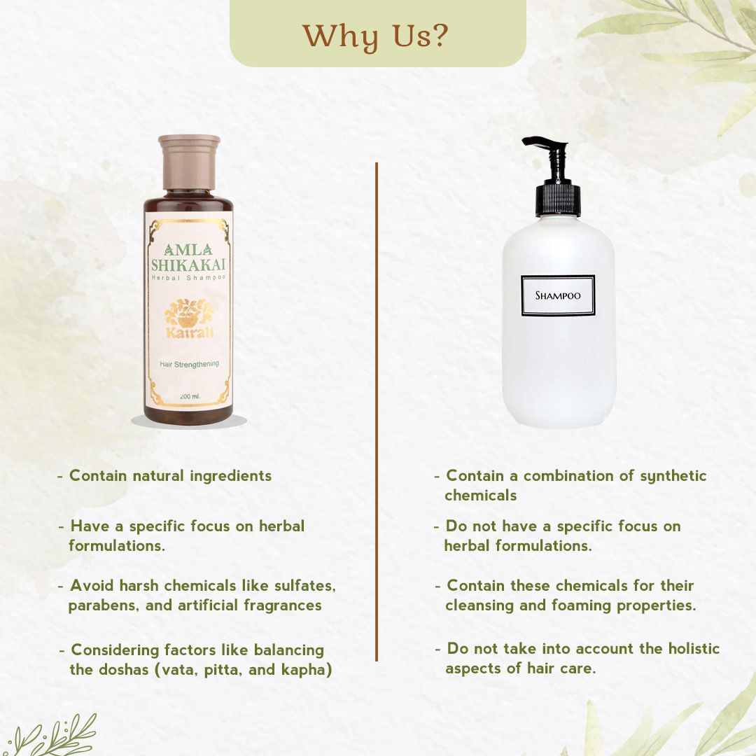 Herbal Hair Strengthening Shampoo - Restore, Nourish & Strengthen Your Hair - Kairali Ayurvedic Products