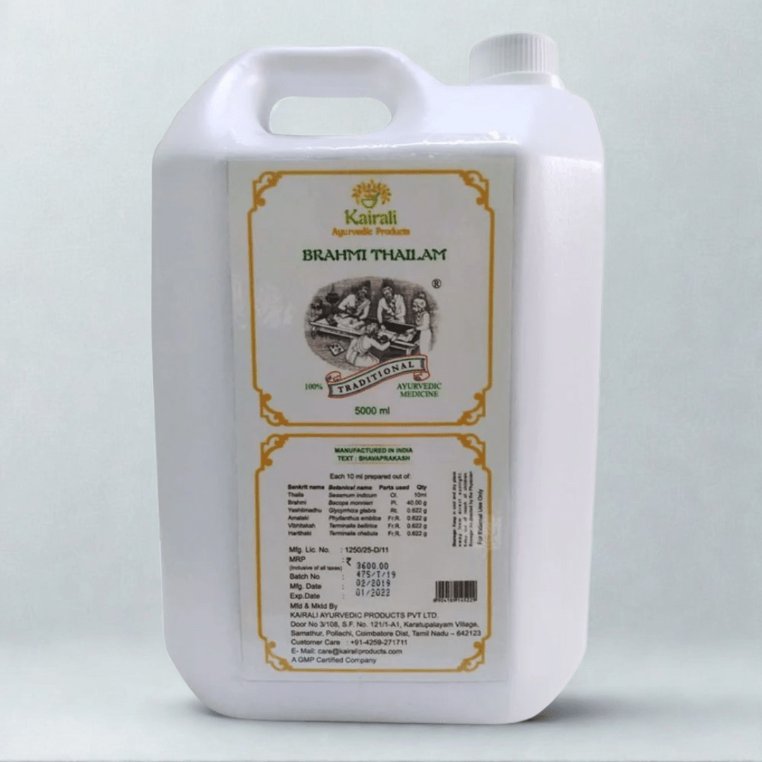Head Massage Oil for Hair Growth, Hair Fall Control, Headache & Anxiety Relief - Kairali Ayurvedic Products