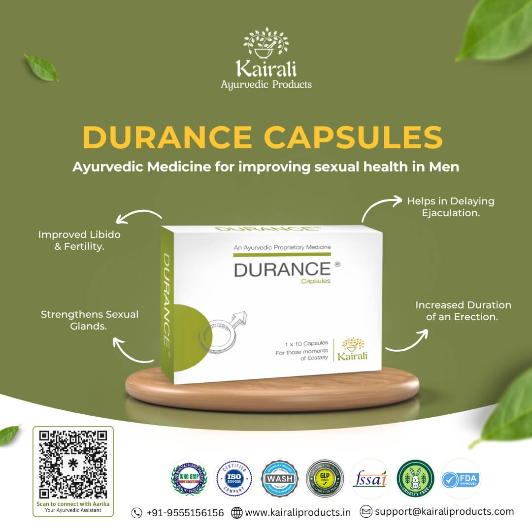 Ayurvedic Medicine for Men's Sexual Health & Vitality - Best Solution for ED & Premature Ejaculation - Kairali Ayurvedic Products