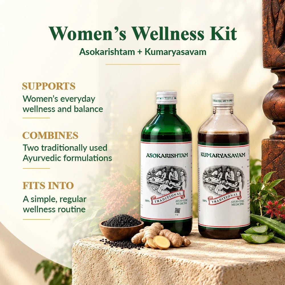Asokarishtam & Kumaryasavam Women’s Wellness Kit - Kairali Ayurvedic Products Private Limited