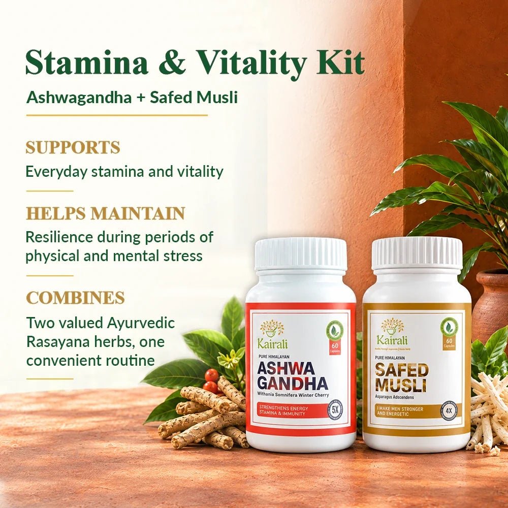 Ashwagandha & Safed Musli Stamina & Vitality Kit - Kairali Ayurvedic Products Private Limited