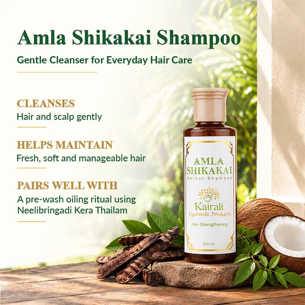 Neelibringadi Oil & Amla Shikakai Hair Care Kit - Kairali Ayurvedic Products Private Limited