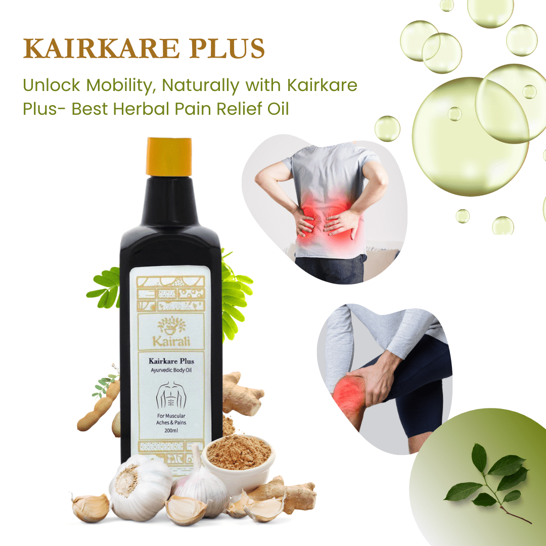 Ayurvedic Body Pain Relief Oil - Soothes Knee, Joint, Back Pain, Muscular Pains Naturally - Kairali Ayurvedic Products