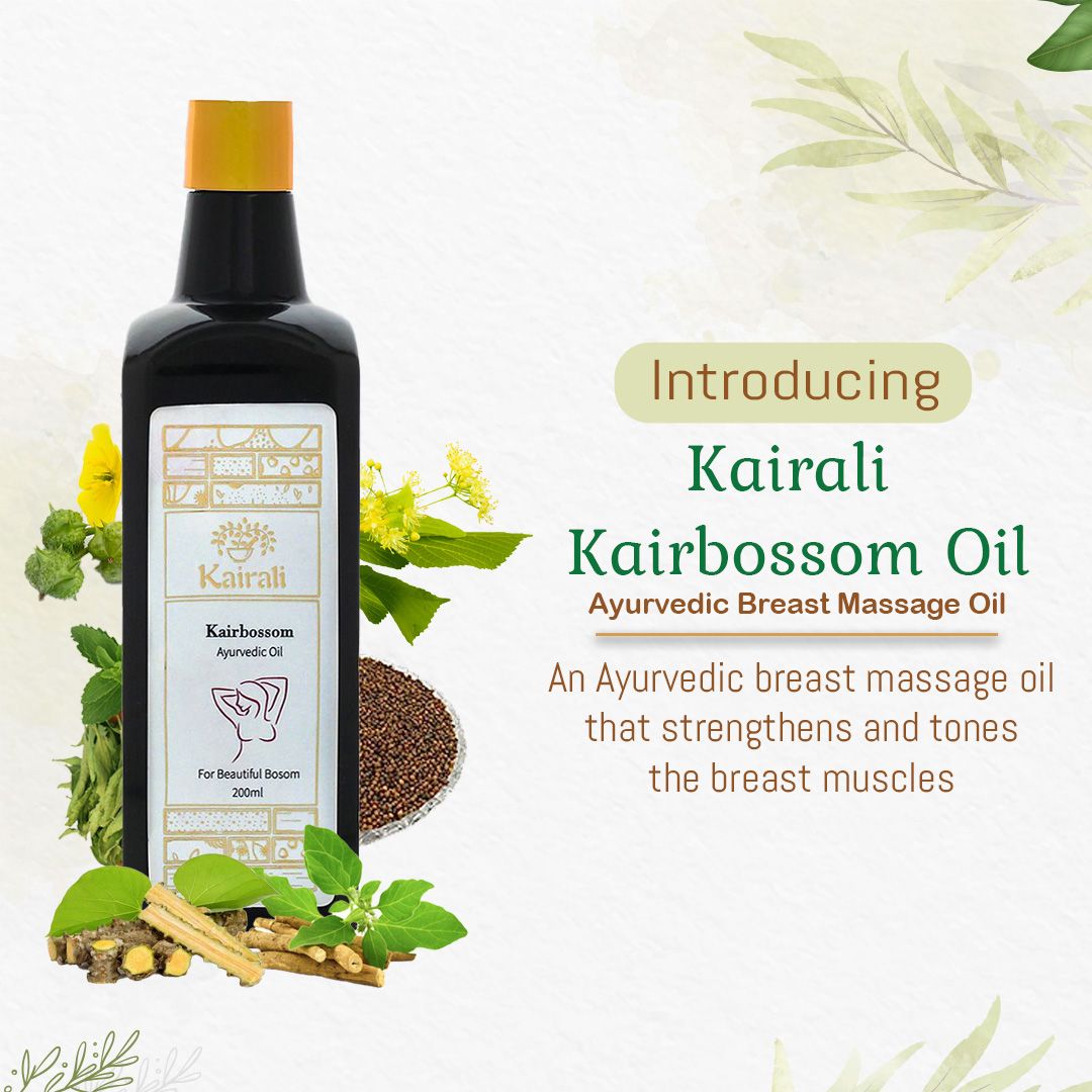 Ayurvedic Breast Massage Oil for Toning, Firming and Nourishing the Breast with Naturally - Kairali Ayurvedic Products