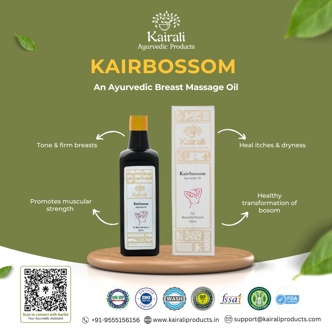 Ayurvedic Breast Massage Oil for Toning, Firming and Nourishing the Breast with Naturally - Kairali Ayurvedic Products