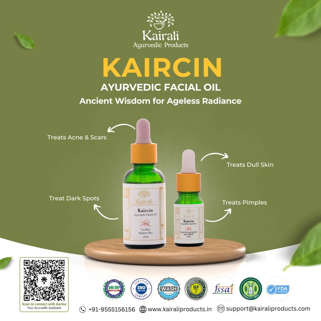 Ayurvedic Kumkumadi Oil - Saffron - Infused Facial Oil for Radiant & Youthful Glowing Skin - Kairali Ayurvedic Products