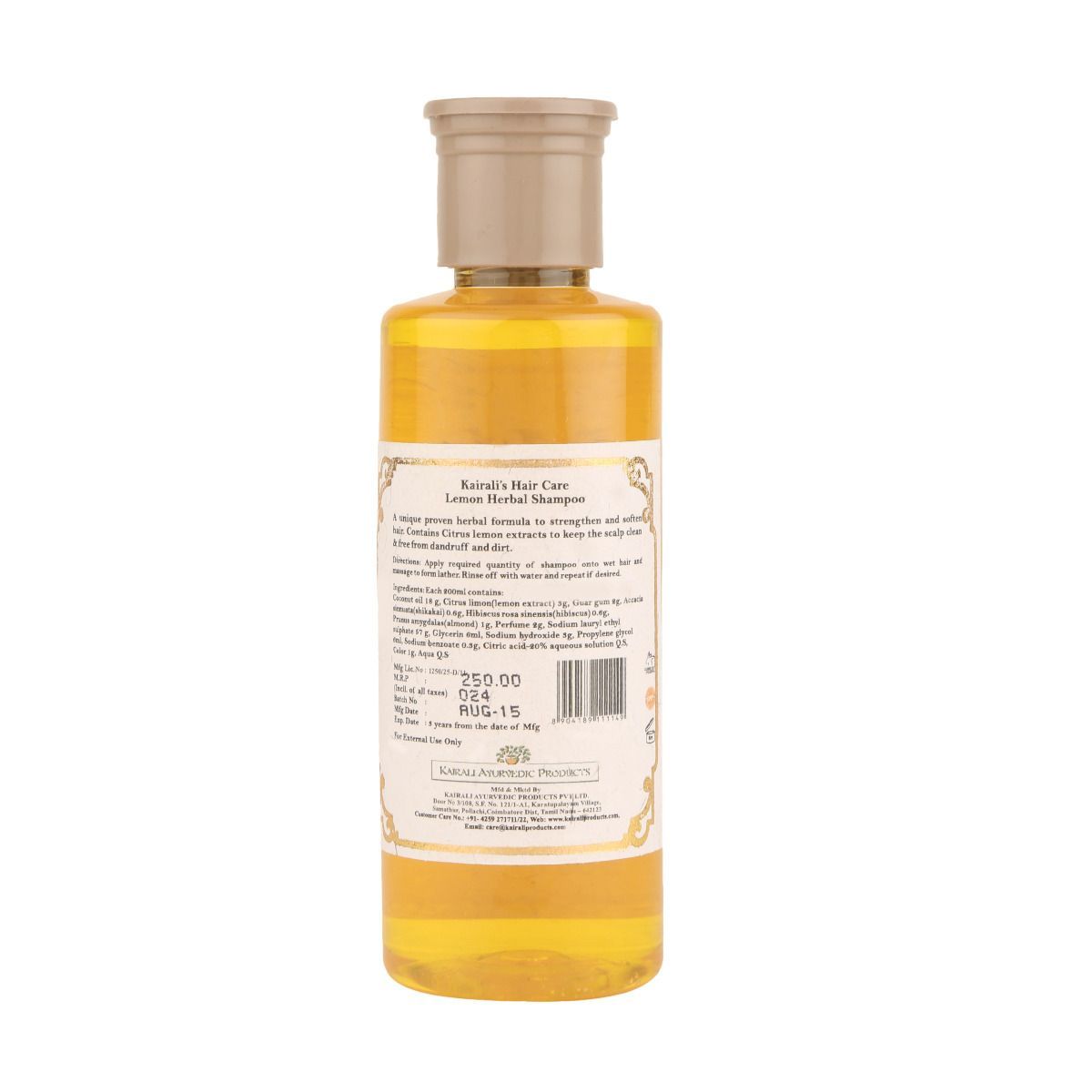 Best Herbal Anti - Dandruff Shampoo - Herbal Formula for a Clean, Healthy Scalp & Strong Hair - Kairali Ayurvedic Products