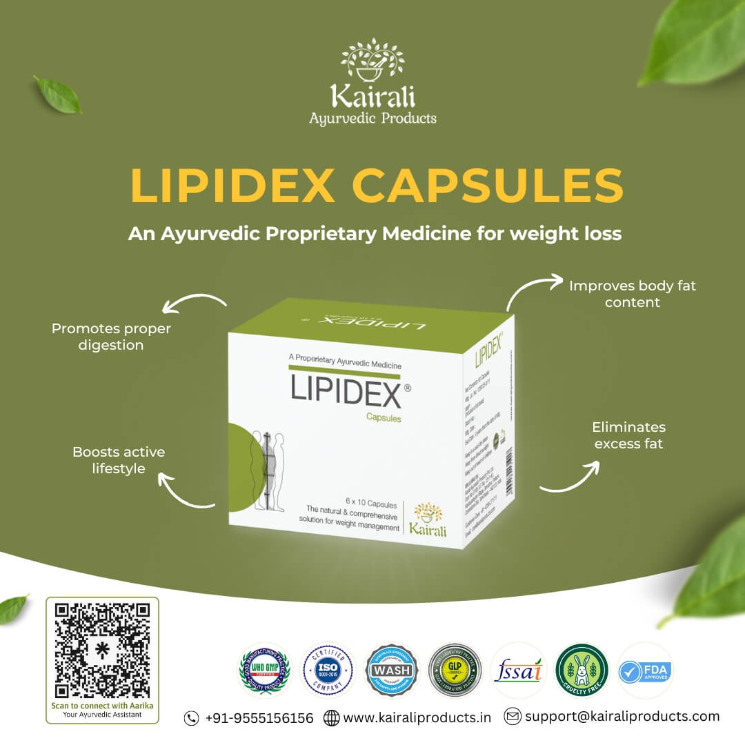 Safe & Effective Ayurvedic Weight Loss Capsules - Naturally Supports Fat Reduction - Kairali Ayurvedic Products