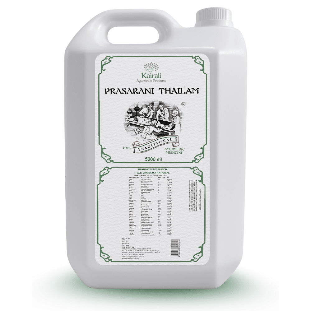 Ayurvedic Massage Oil for Joint & Muscle Comfort – Supports Flexibility & Ease of Movement – Prasarani Thailam - Kairali Ayurvedic Products Private Limited