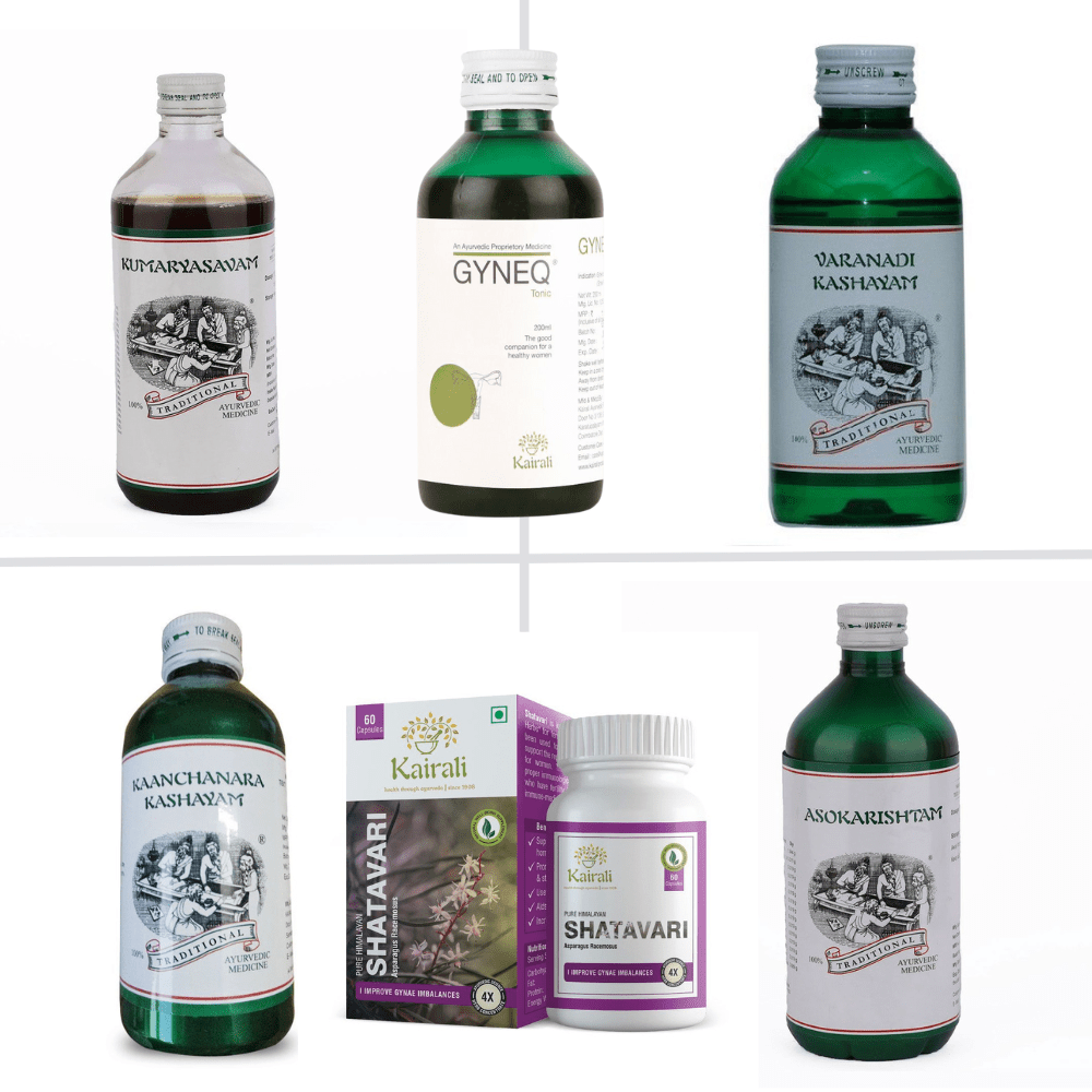 Ayurvedic PCOD & PCOS Treatment Kit - Effective Solution for PCOD, PCOS & Associated Symptoms - Kairali Ayurvedic Products