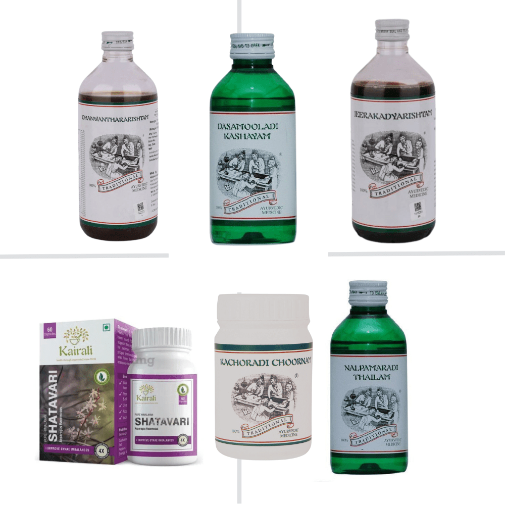 Post Pregnancy Care Kit - Ayurvedic Wellness for New Mothers, Recovery & Rejuvenation - Kairali Ayurvedic Products