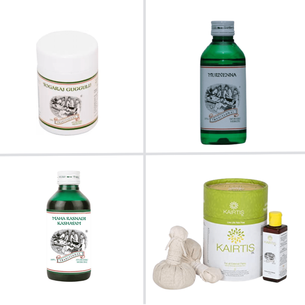 Ayurvedic Slip Disc Treatment Kit - Safe & Effective Solution for Slip Disc & Associated Symptoms - Kairali Ayurvedic Products