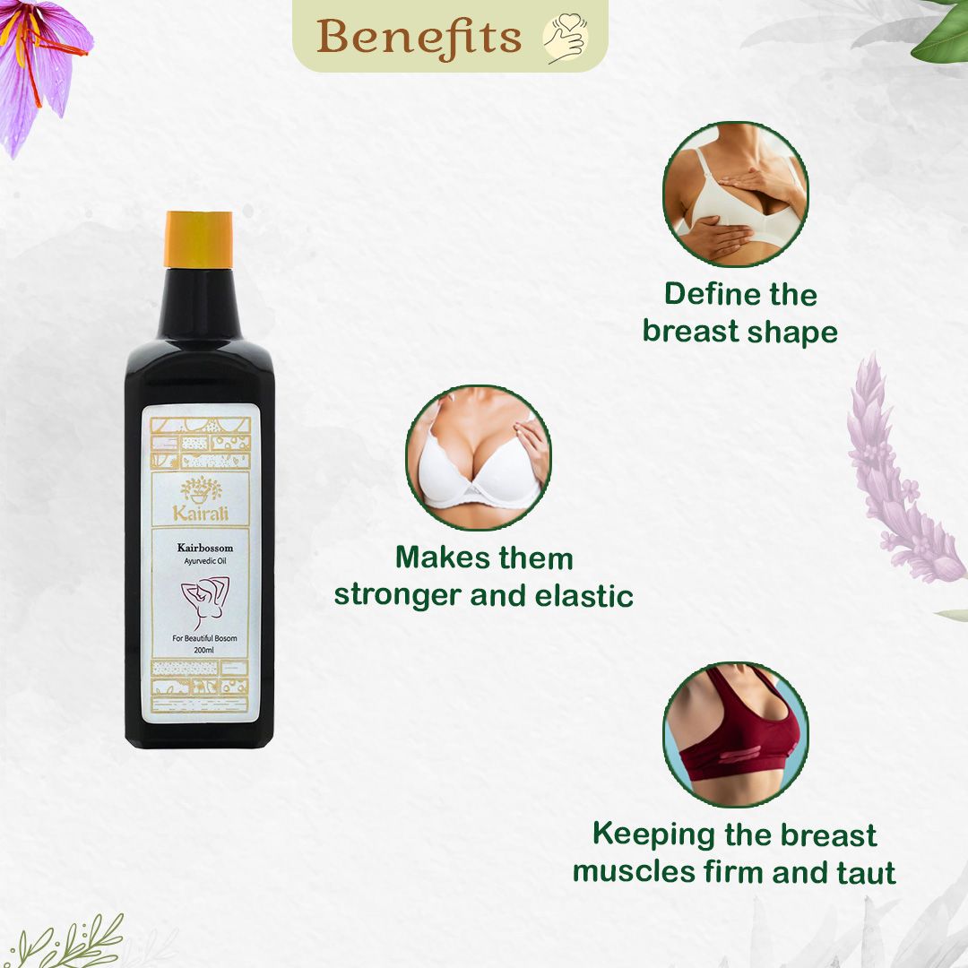 Ayurvedic Breast Massage Oil for Toning, Firming and Nourishing the Breast with Naturally - Kairali Ayurvedic Products