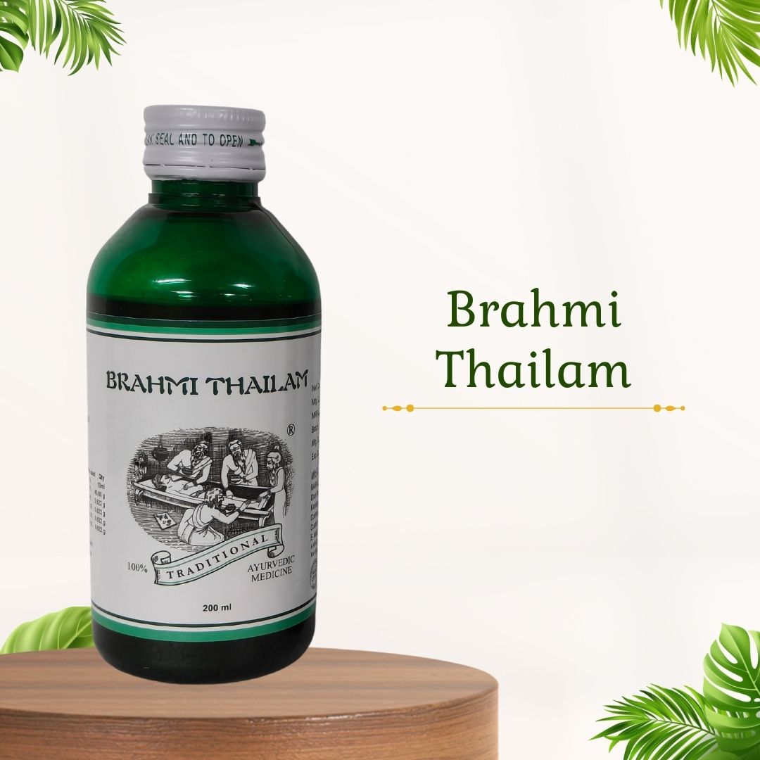 Head Massage Oil for Hair Growth, Hair Fall Control, Headache & Anxiety Relief - Kairali Ayurvedic Products