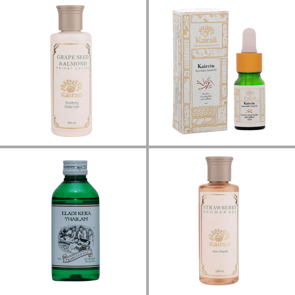 Best Dry Skin Care Kit - Restores Skin's Natural pH, Deep Nourishment & Hydration Naturally - Kairali Ayurvedic Products
