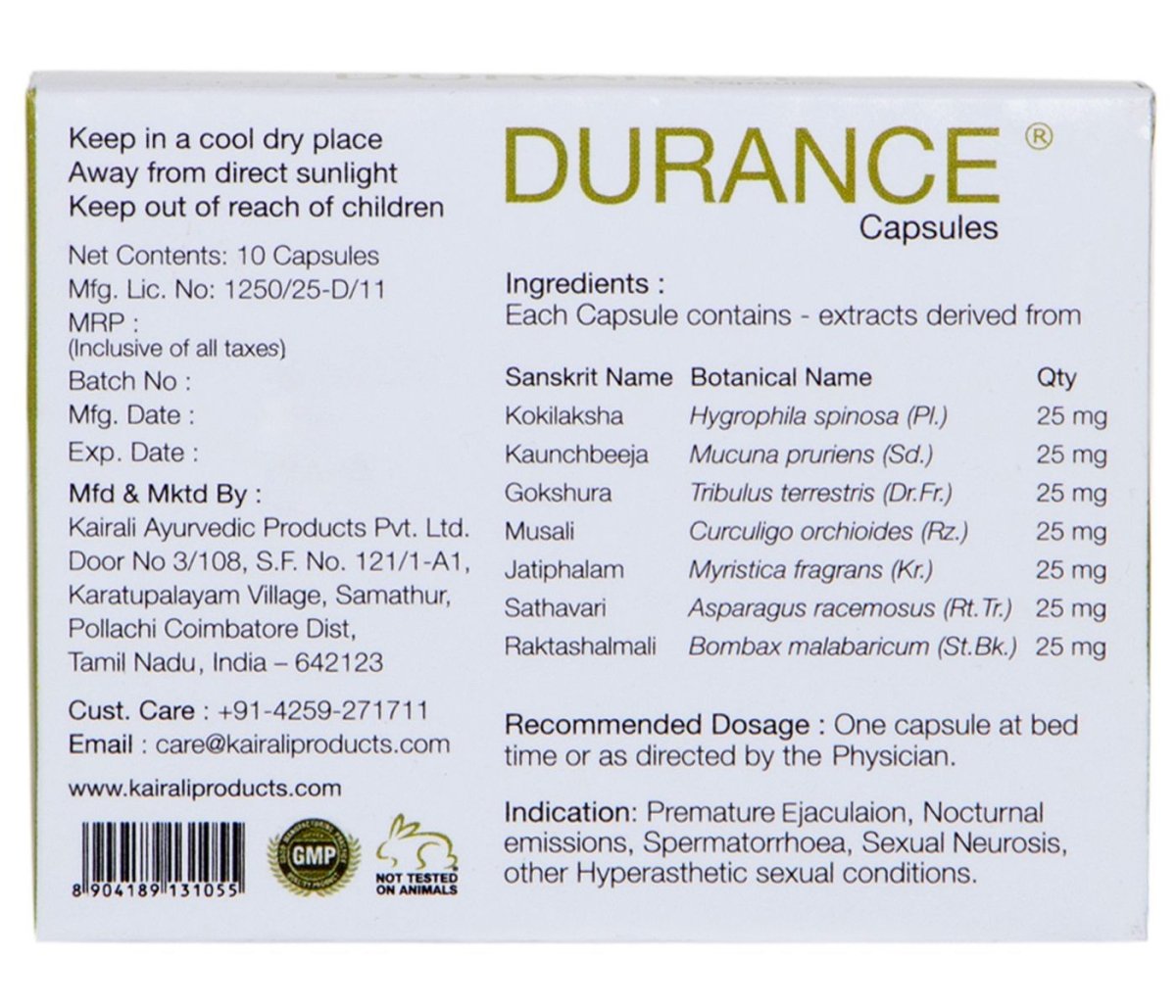 Ayurvedic Medicine for Men's Sexual Health & Vitality - Best Solution for ED & Premature Ejaculation - Kairali Ayurvedic Products