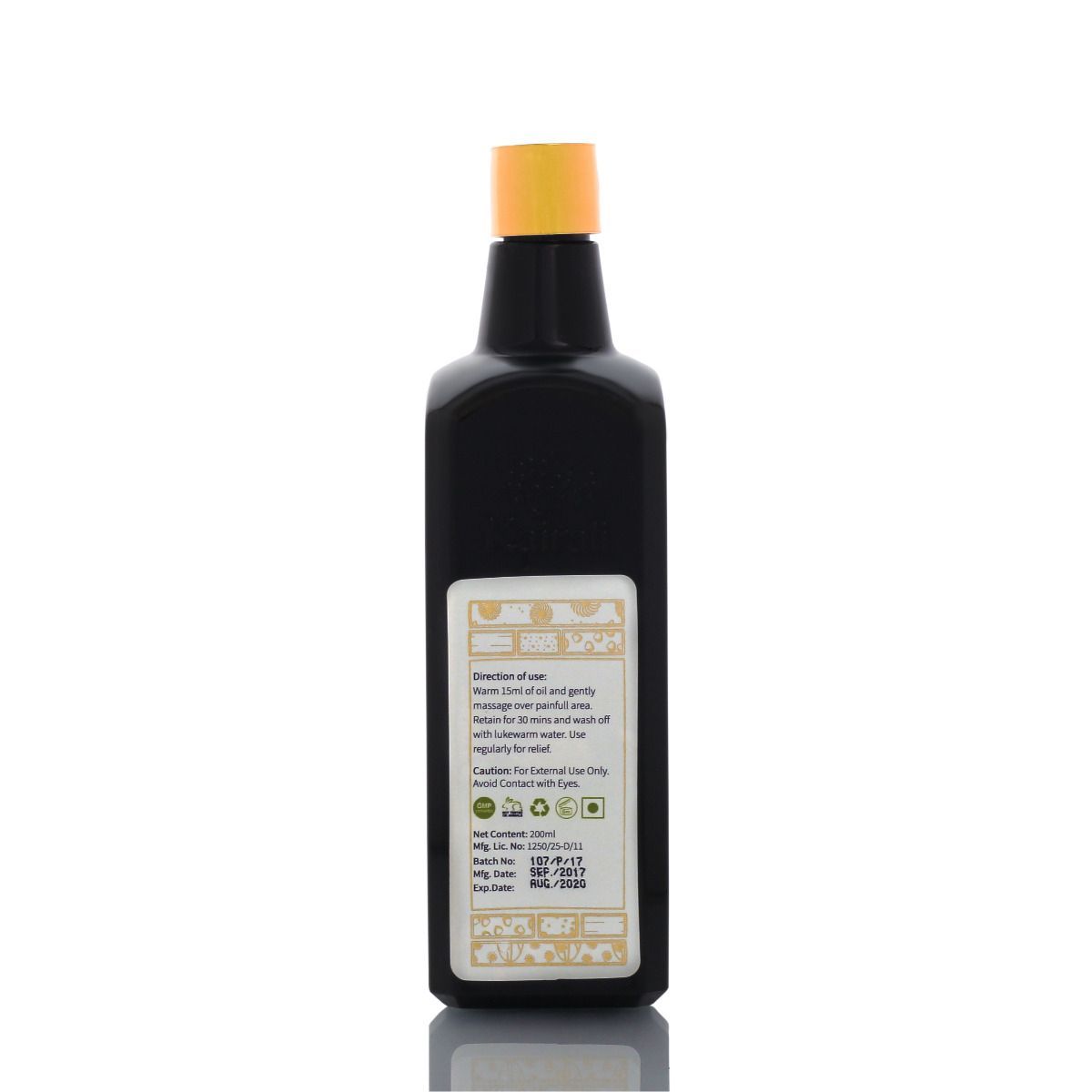Ayurvedic Body Pain Relief Oil - Soothes Knee, Joint, Back Pain, Muscular Pains Naturally - Kairali Ayurvedic Products