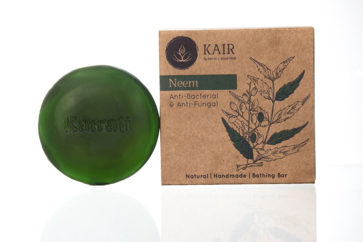 Neem Herbal Soap - Antifungal & Antibacterial Soap for Skin Protection & Skin Problems - Kairali Ayurvedic Products