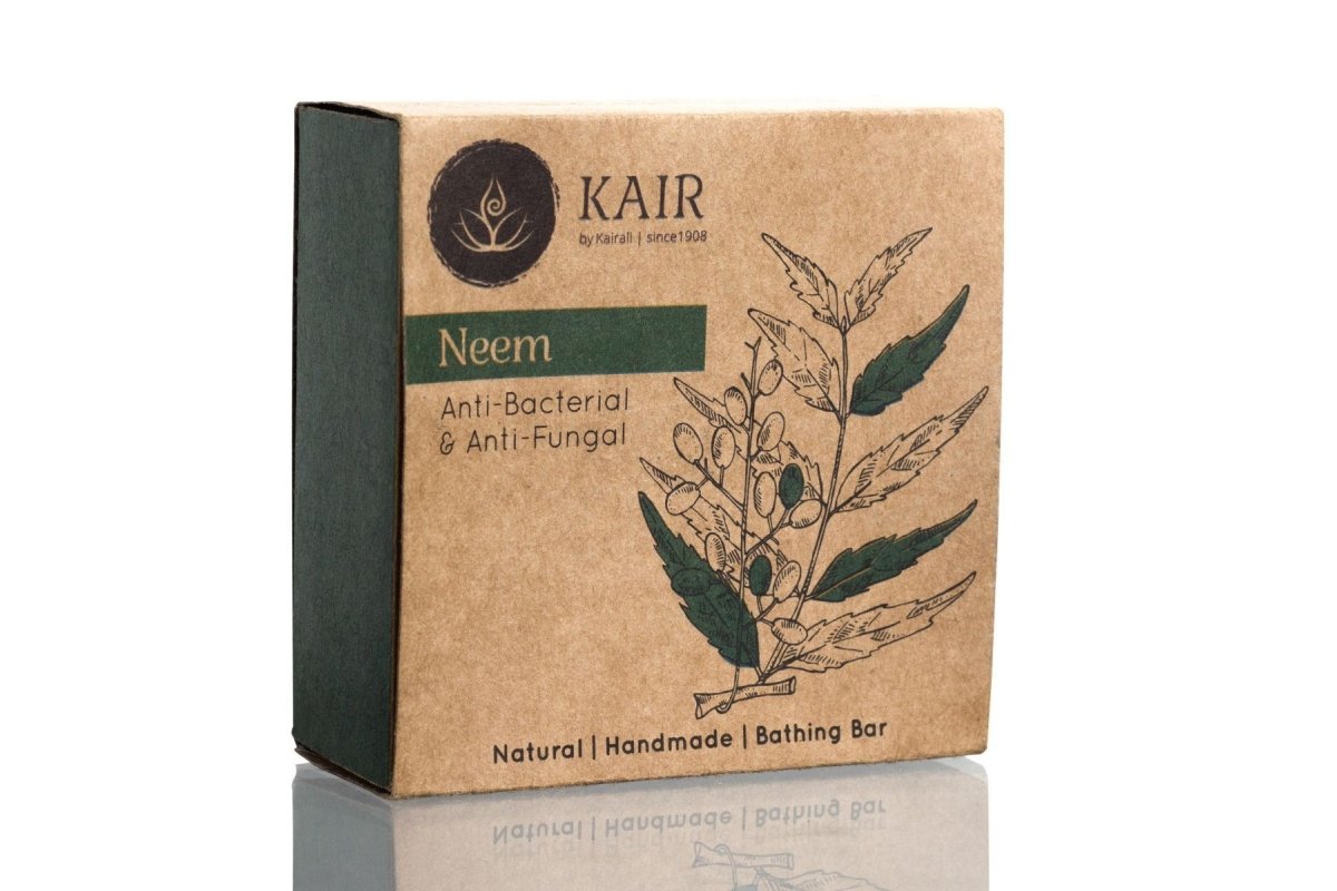 Neem Herbal Soap - Antifungal & Antibacterial Soap for Skin Protection & Skin Problems - Kairali Ayurvedic Products