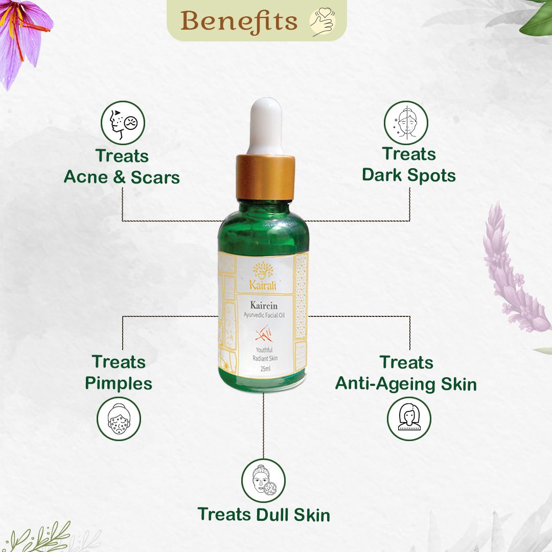 Ayurvedic Kumkumadi Oil - Saffron - Infused Facial Oil for Radiant & Youthful Glowing Skin - Kairali Ayurvedic Products