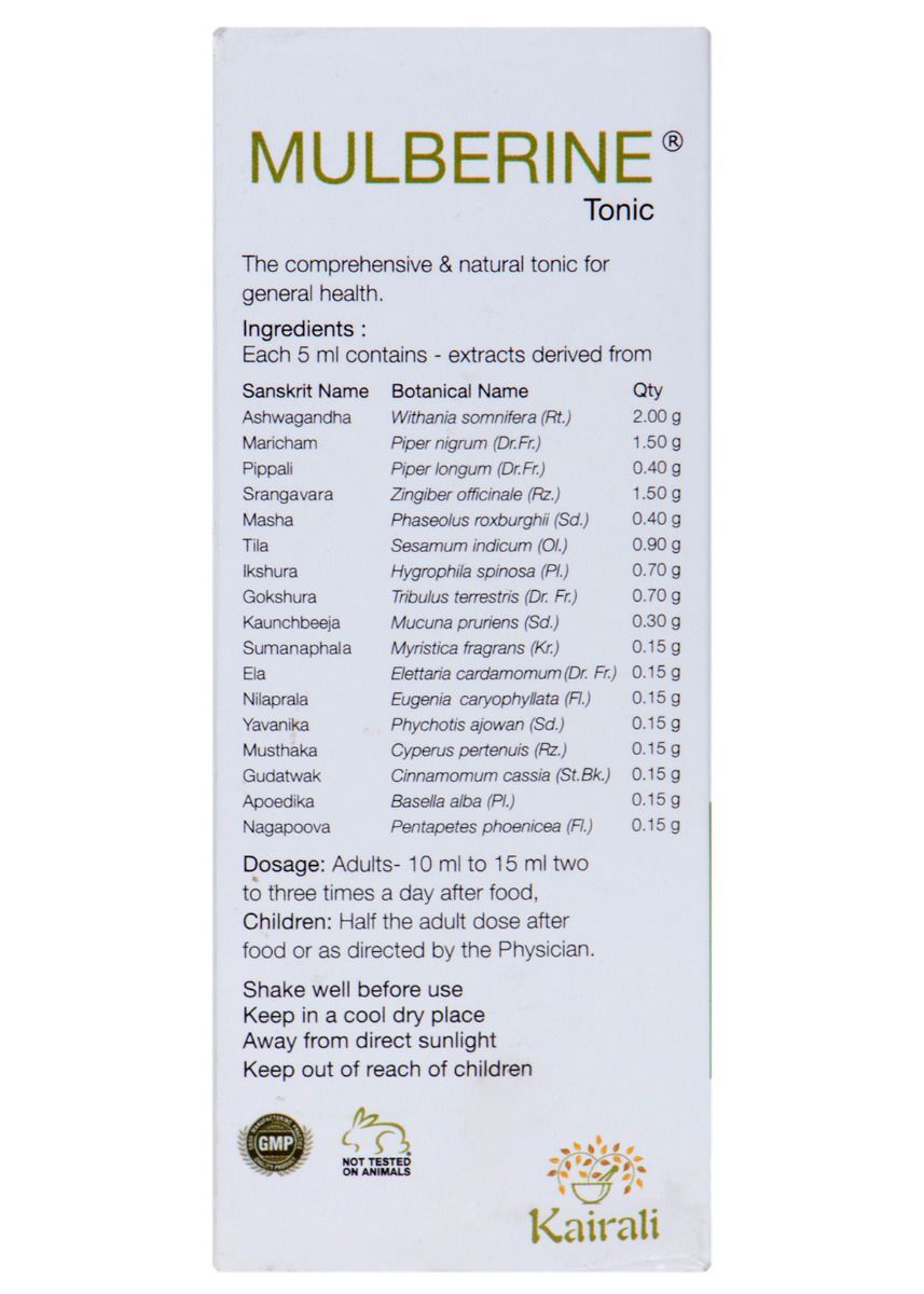 Ayurvedic Multivitamin Syrup – Best Health Tonic for General Weakness, Fatigue, Immunity & Overall Well - Being - Kairali Ayurvedic Products
