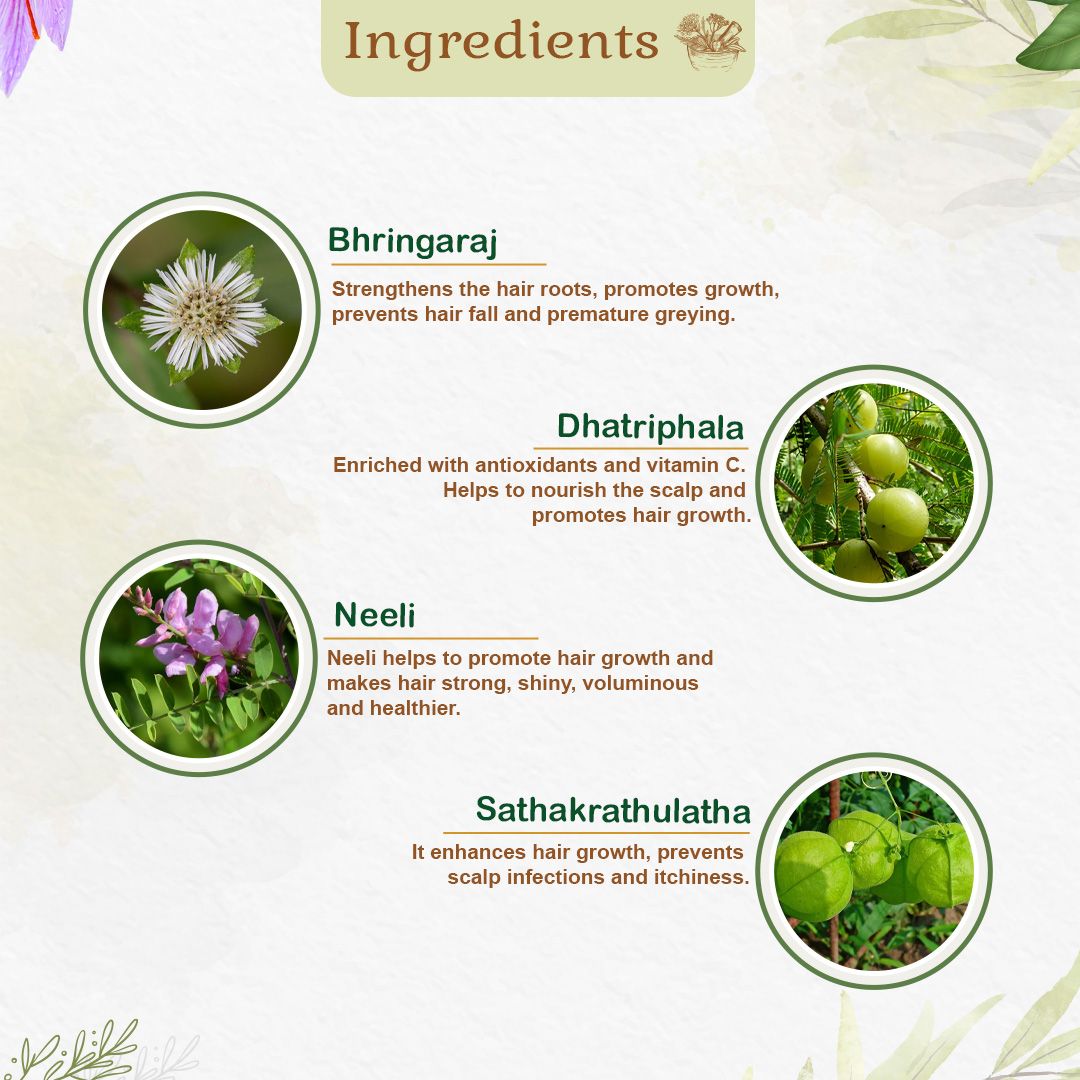 Best Ayurvedic Hair Oil for Hair Growth, Hair Fall Control, Premature Greying, Dry & Damaged Hair - Kairali Ayurvedic Products