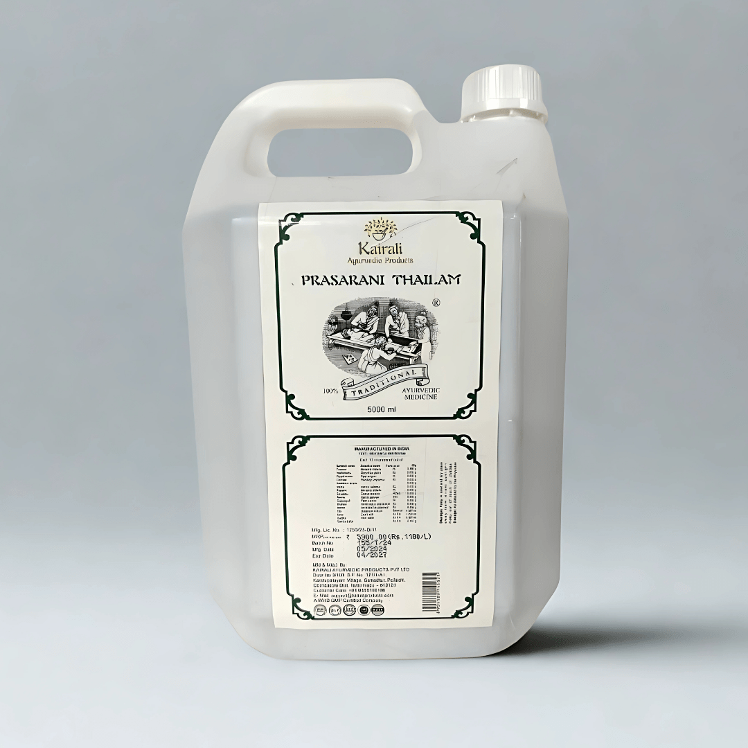 Prasarani Thailam traditional Ayurvedic massage oil - 5000 ml