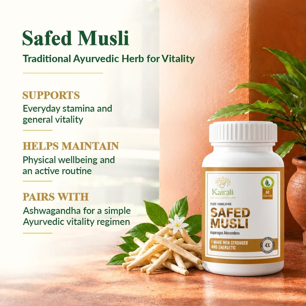 Ashwagandha & Safed Musli Stamina & Vitality Kit - Kairali Ayurvedic Products Private Limited