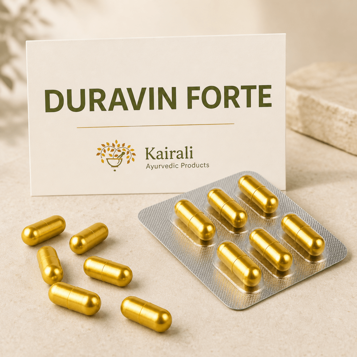 Duravin Forte Capsules – Ayurvedic Support for Reproductive Wellness - Kairali Ayurvedic Products Private Limited