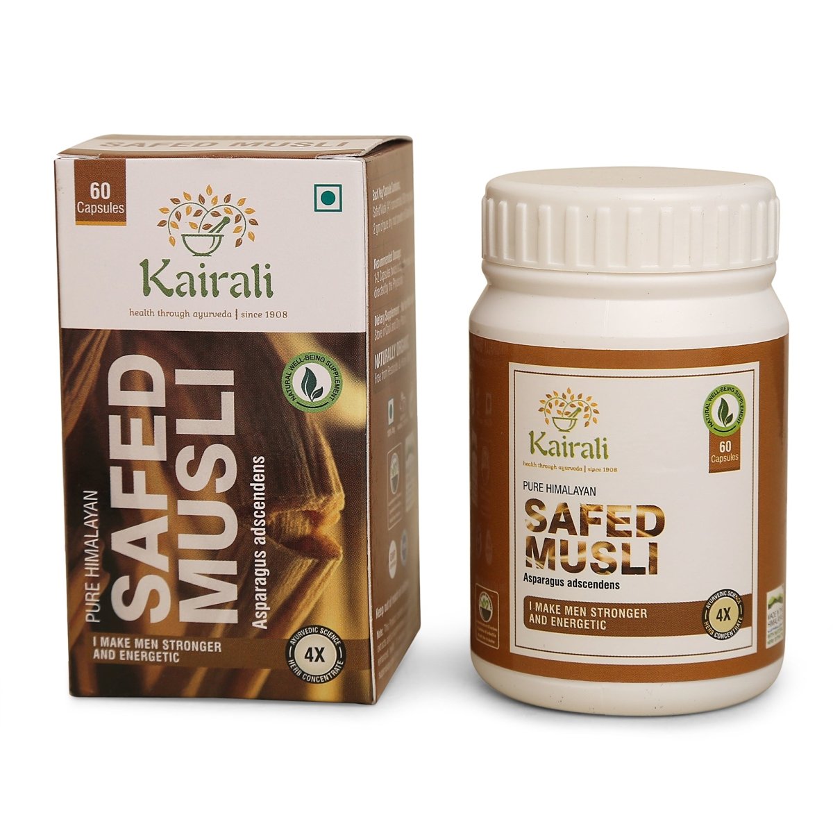 Safed Musli — Ayurvedic Herbal Capsules, 60 capsules, view 5