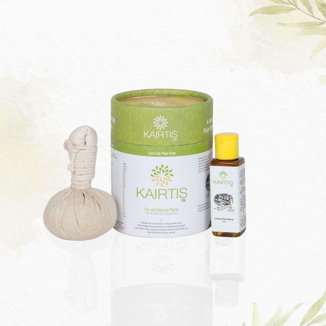Kairtis Ayurvedic massage oil with massage potli - product image 5