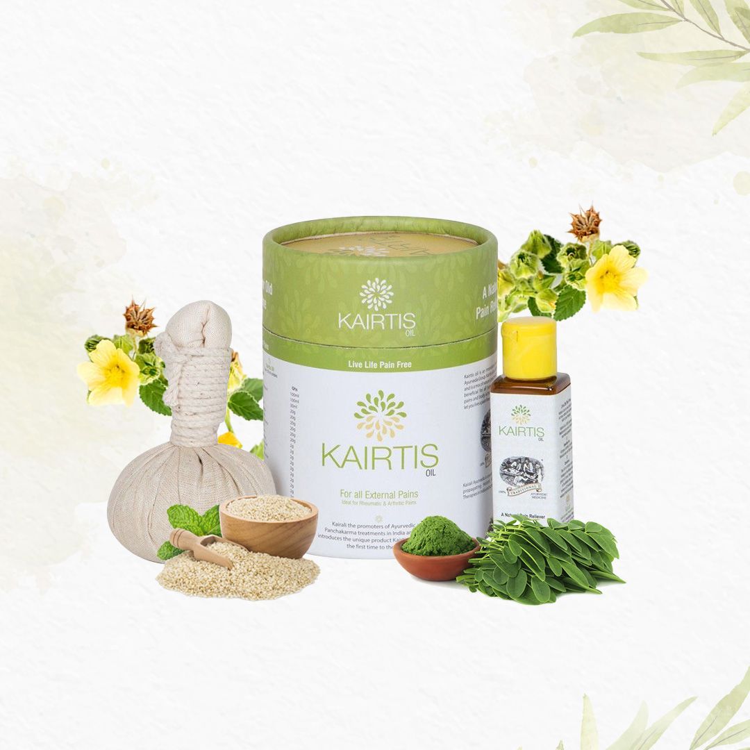 Kairtis Ayurvedic massage oil with massage potli - product image 6