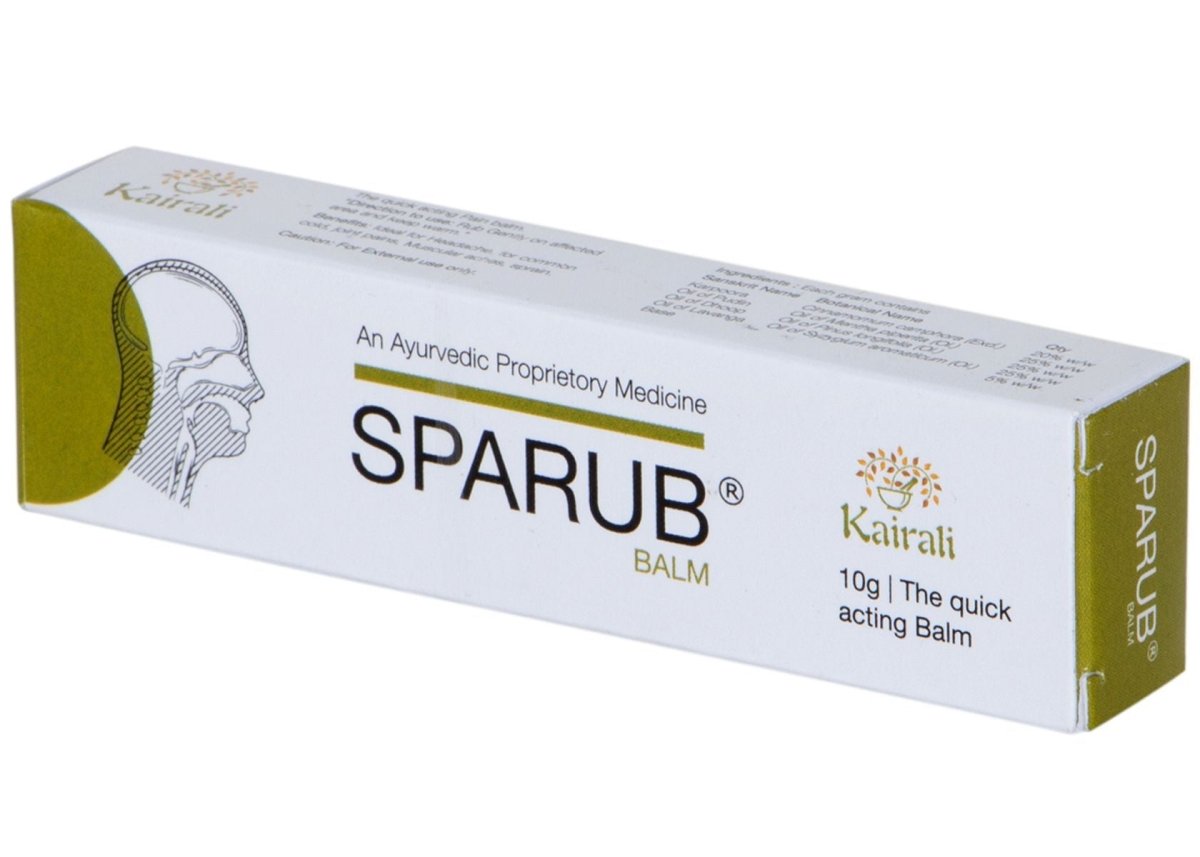 Ayurvedic Pain Relief Balm - Fast - Acting Ointment for Cold, Headache, Joint & Body Pain - Kairali Ayurvedic Products